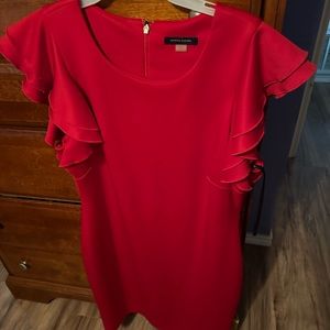 Women’s red dress fitted
